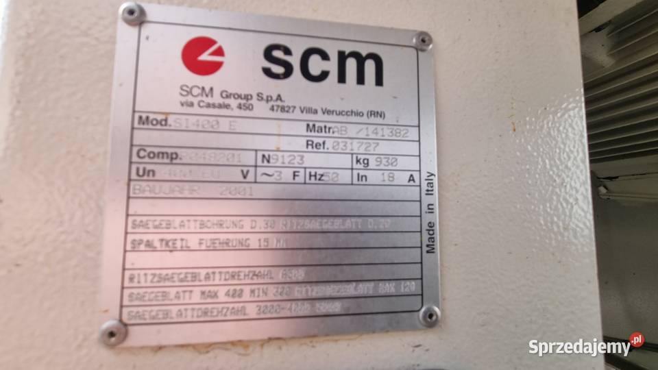 Piła formatowa SCM SI400e Karsin