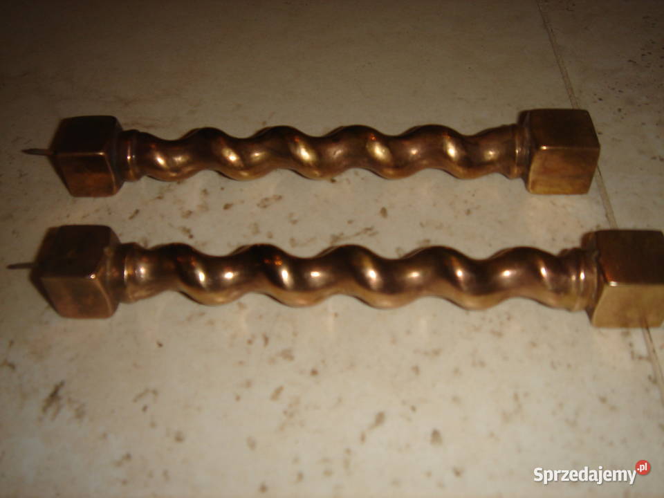 Stare kolumienki mosiężne Łódź