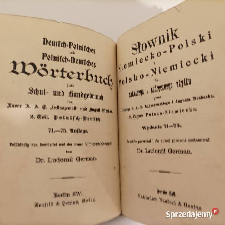 Słownik niemiecko polski polsko niemiecki sprzedam