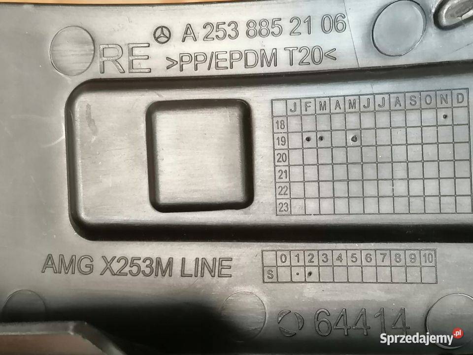 MERCEDES AMG X253 MLINE ŚLIZG ZDERZAK PRAWY TYŁ