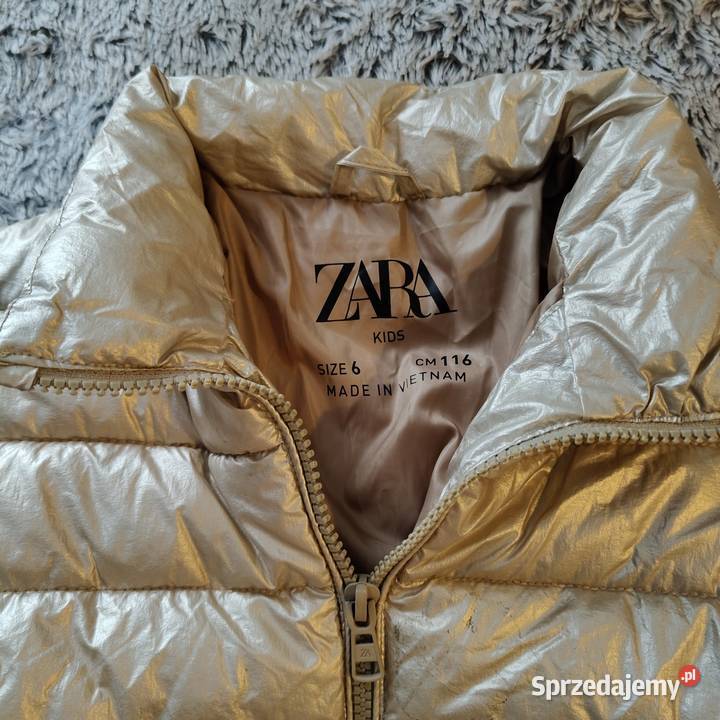 Złota kurtka ZARA mazowieckie Warszawa