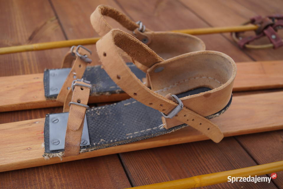 Stare narty dziecięce 90 kijki