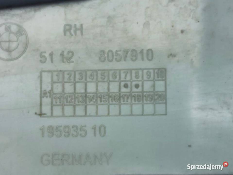 Ślizg Zderzaka Prawy Tył BMW 2 F45 51128057910 wielkopolskie Pleszew
