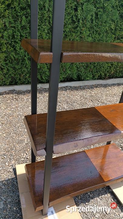 Regał drewniany lite na książki półka loft Radłów sprzedam