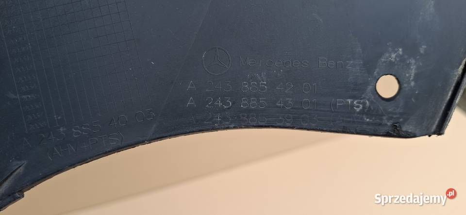 MERCEDES EQA H243 W243 DOKŁADKA ZDERZAKA TYŁ osobowe