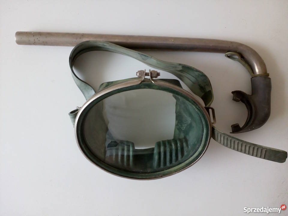 Stara maska do nurkowania z rurką