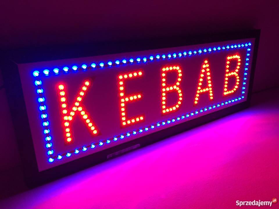 LED reklama KEBAB szyld 120 zewnętrzna NOWA Pomiechówek