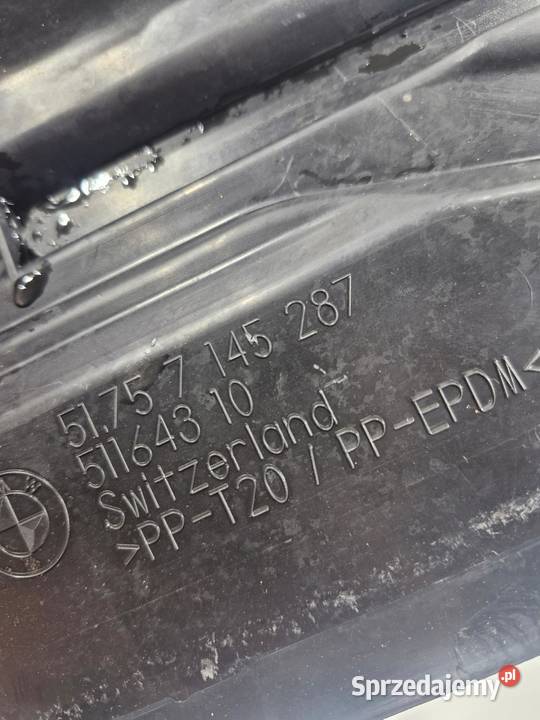 BMW E90 E91 E92 USZCZELKA OSŁONA CHŁODNICY