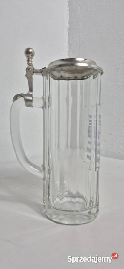 Kolekcjonerski Kufel Tegernsee Szklany z Cynową Biłgoraj sprzedam