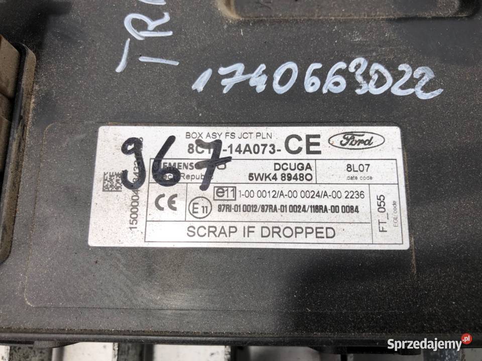 SKRZYNKA BEZPIECZNIKÓW FORD TRANSIT V Bus 0614 podkarpackie