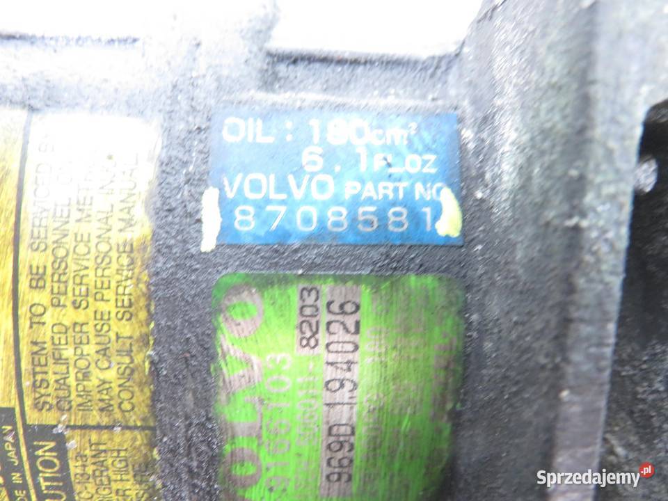 KOMPRESOR KLIMATYZACJI VOLVO S80 I 29 8708581 osobowe