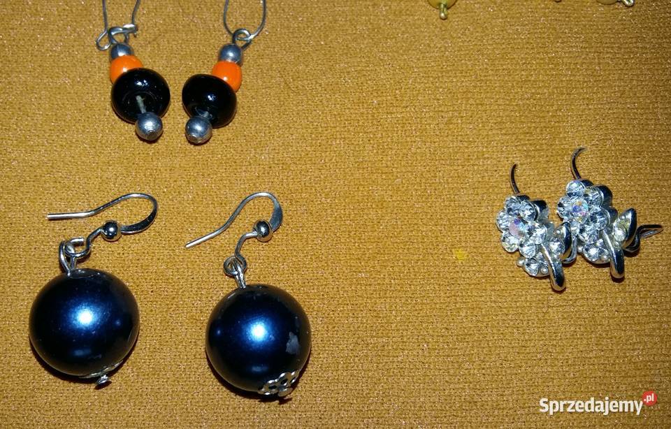 Kolczyki wiszące kwiatki kuleczkiKlipsy Biżuteria dla Pań Łódź