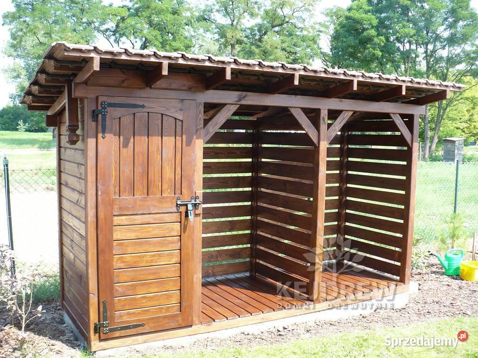 Nowoczesna stodoła domek z drewutnią nowoczesny Piła Pierwsza