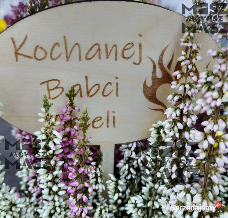 Topper do kwiatów na grób pamięć wszystkich Rękodzieło Racot