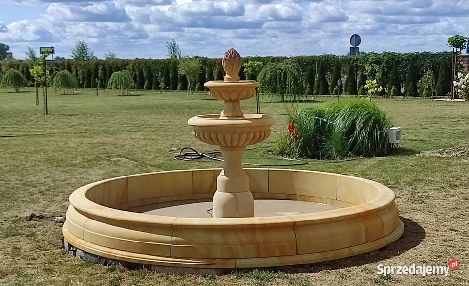 Piękna i stylowa fontanna z piaskowca naturalny Kamienna Góra