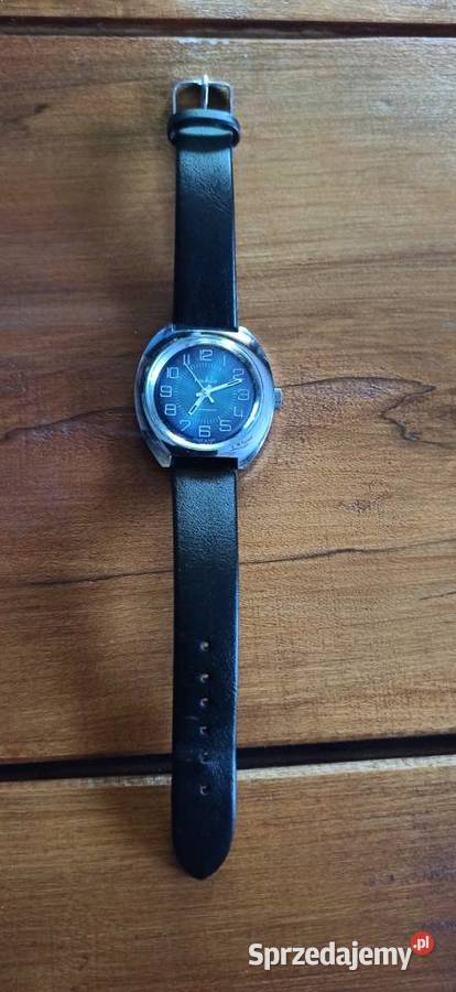 Zegarek ruhla mechaniczny retro Męskie Woźniki