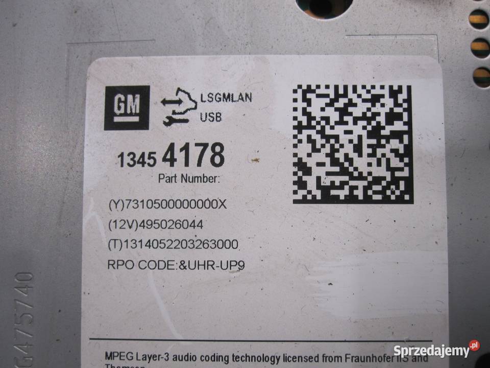 ZAFIRA III C ASTRA J radio nawigacja 13454178 Kielce sprzedam