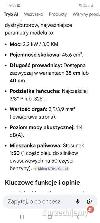 Spredam piłe MS 251 880 286 461 Głogów