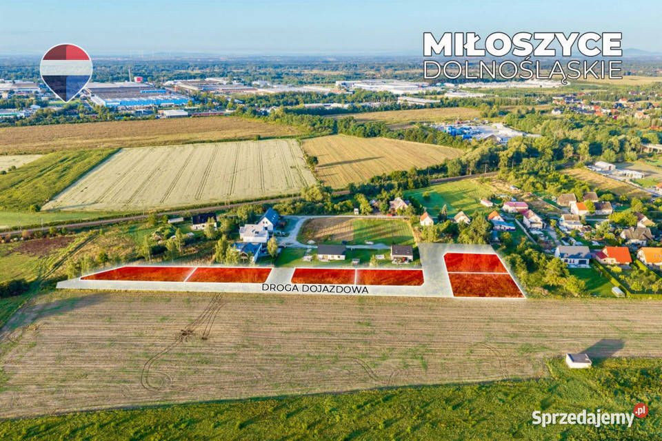 Na sprzedaż działki budowlane z MPZP 13 Miłoszyce sprzedam
