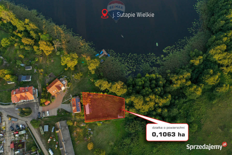 Działka z warunkami zabudowy z linią brzegową Sprzedaż Nikutowo