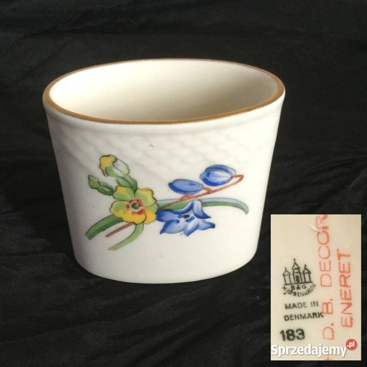 Porcelanowy pojemnik na wykałaczki BG Kjobenhavn Porcelana i szkło sprzedam