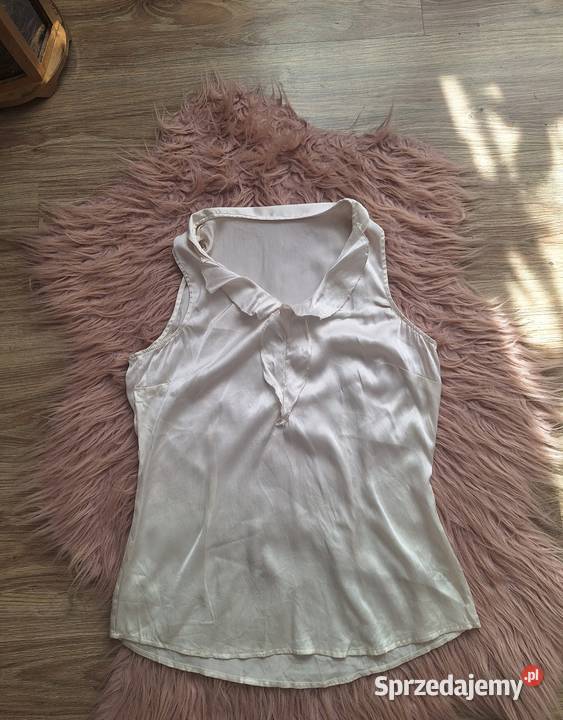Śliczna kremowa koszulka top na ramiączkach Topy i koszulki małopolskie Kraków