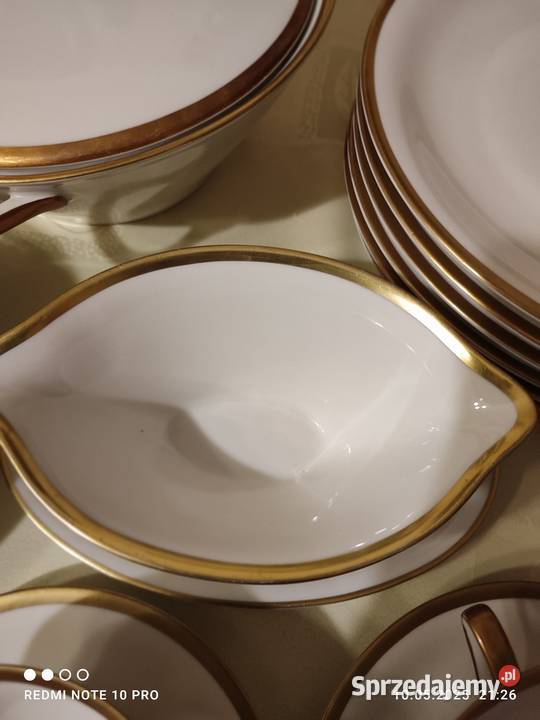 Serwis obiadowy na 6 osób beżowy Stargard