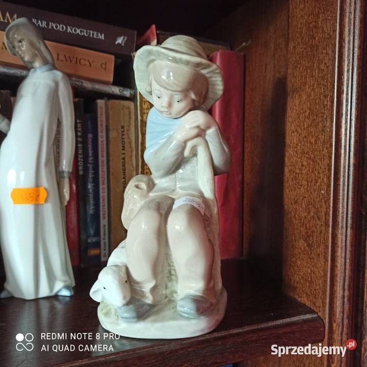 Figurka Chłopiec z Barankiem Zaphirro Porcelana Gdańsk sprzedam