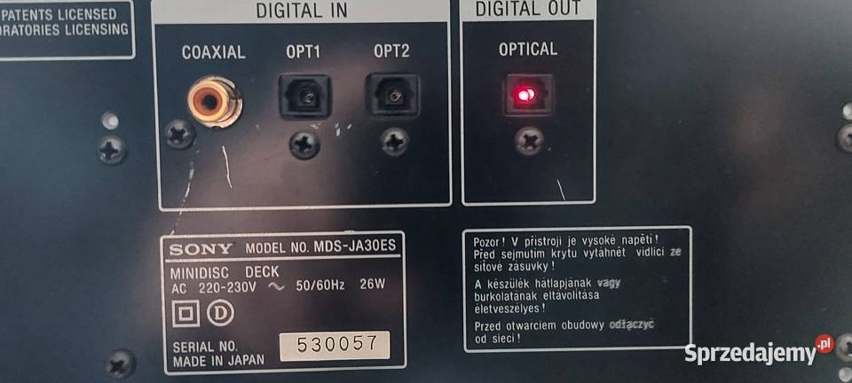 Nagrywarka Minidisc Sony MDSJA30 Warszawa