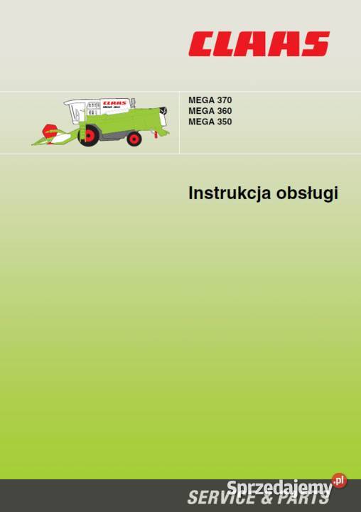 Instrukcja obsługi CLAAS DOMINATOR MEGA 350 360 Gdańsk