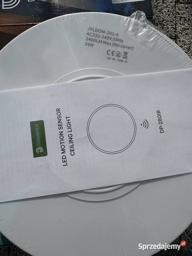 Lampa LED z czujnikiem ruchu 24W wodoszczelna Dom i Ogród Żary sprzedam