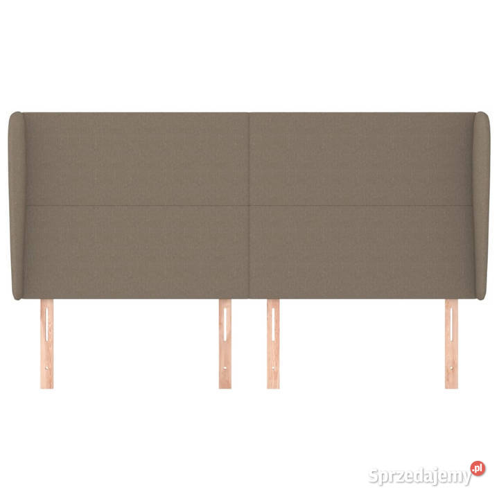Zagłówek uszak taupe 163x23x118128 tkanina mazowieckie Warszawa