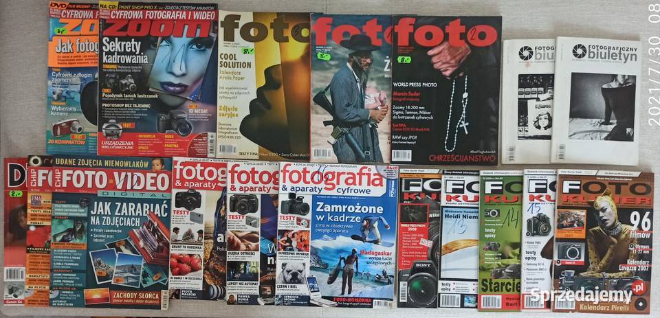 Zestaw magazynów o fotografii 18 sztuk Radzyń Podlaski