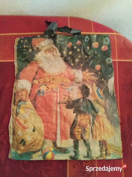 Reklamówka święty Mikołaj i dzieci Warszawa