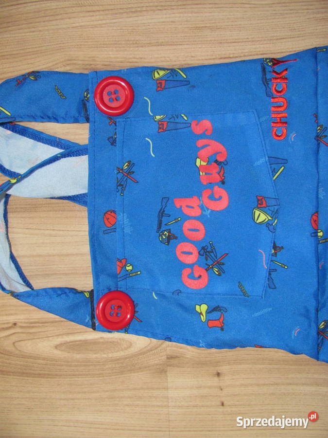 Chucky Costume Niebieska sukienka fartuszek 46 Zamość