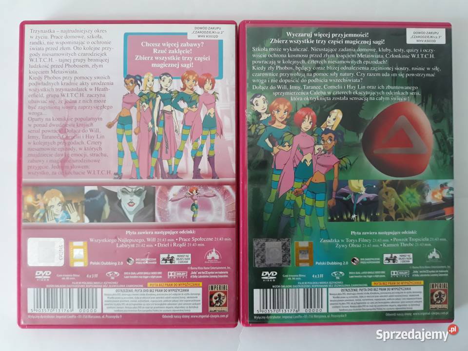Witch Czarodziejki części 2 i 3 płyty dvd 2 Konstancin-Jeziorna