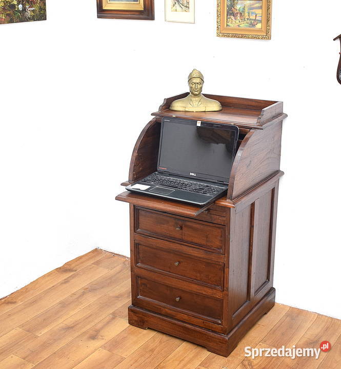 Mały kolonialny sekretarzyk biurko sekretera tek dolnośląskie Świdnica