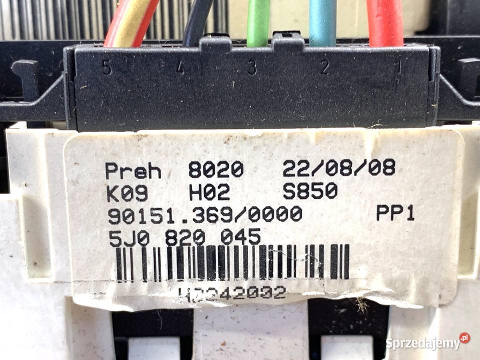 PANEL STEROWANIA NAWIEWU SKODA FABIA II