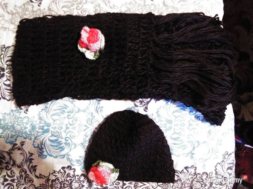 Czapka z szalikiem Dla kobiet Moda i Styl Chrzanów