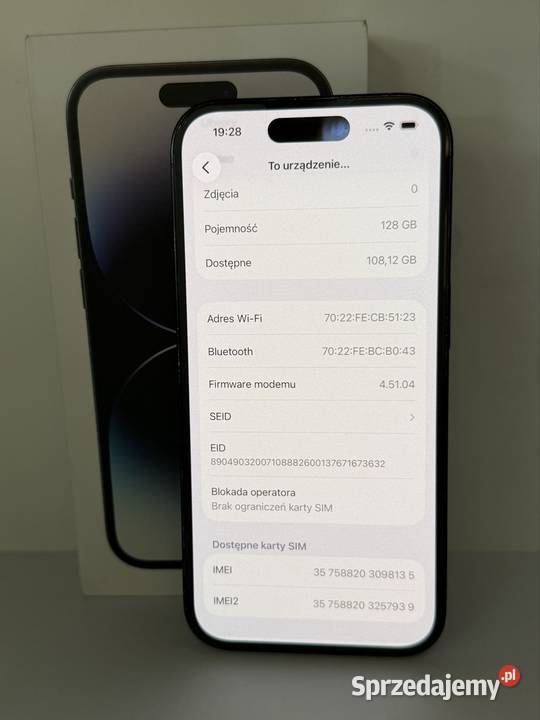 iPhone 14 Pro 128GB Czarny Kalisz