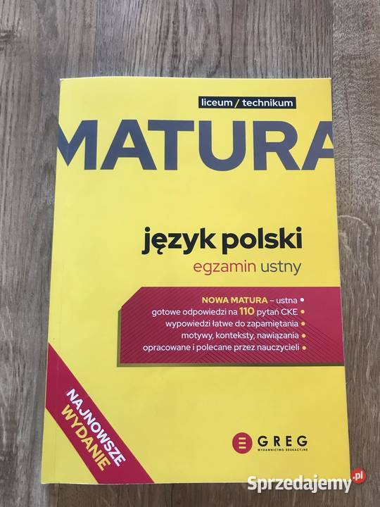 Matura Język polski Egzamin ustny Repetytorium ISBN 9788381861168 Hajnówka