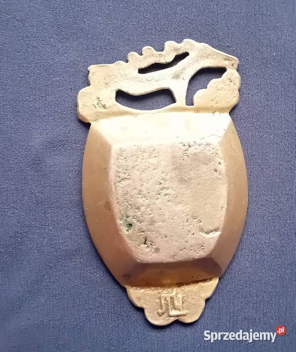 Mosieżna popielniczka z jeleniem CCCP lata Koźminek