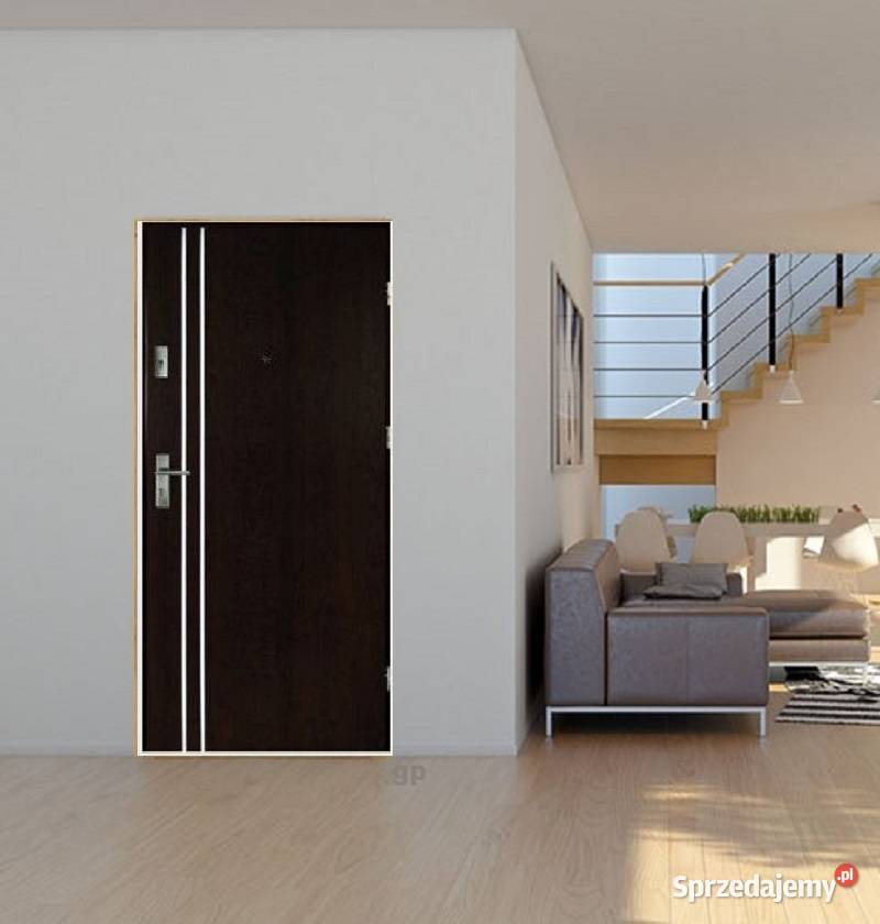 Drzwi do mieszkań domów gładkie tłoczone Drzwi i okna Radomsko