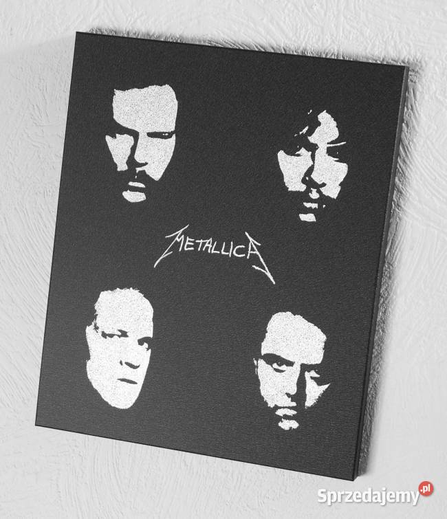 Metallica Obraz ręcznie grawerowany Staloryt Sandomierz