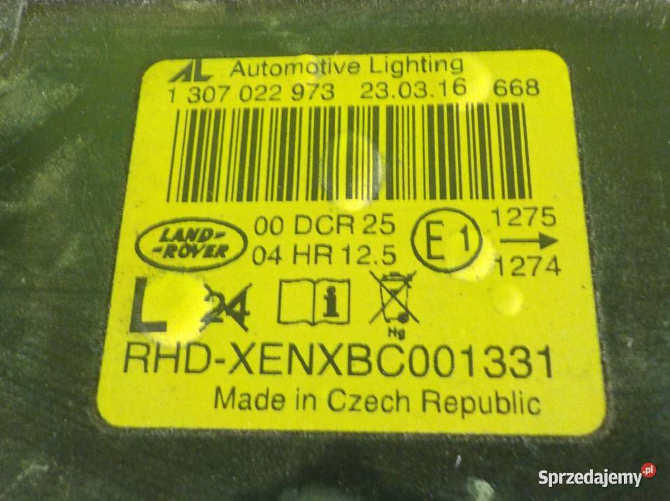 RANGE ROVER L322 44 V8 04r 5D XENON lampa lewa osobowe Suków sprzedam