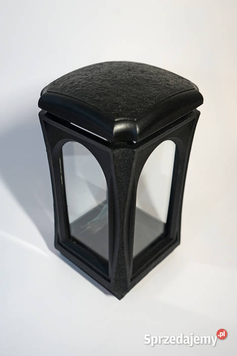 Czarny znicz żywiczny lampion retro śląskie Częstochowa