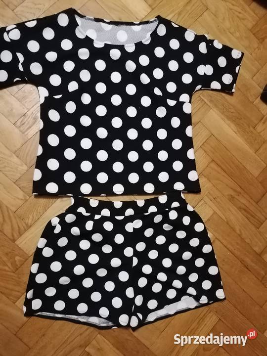Komplet w groszki rozmiar M biały pomorskie Gdańsk