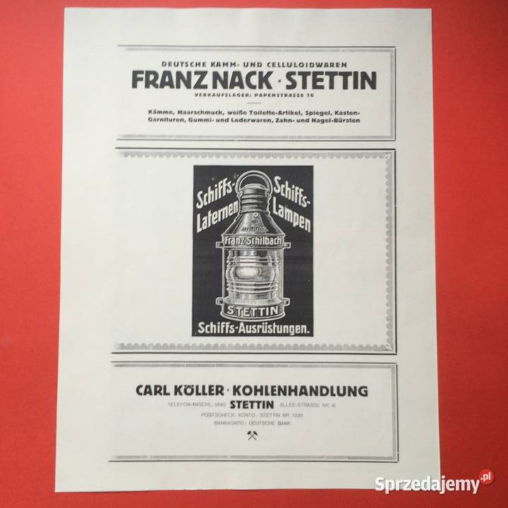 1982 Niemieckie Firmy Stettina Szczecin