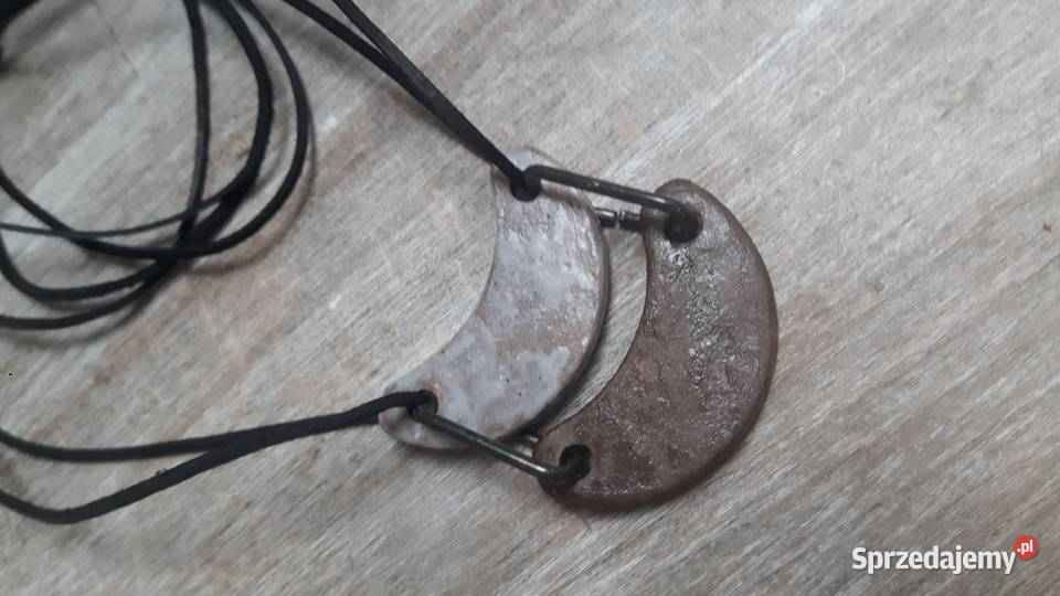 Naszyjnik ceramiczny ręcznie wykonany Otwock