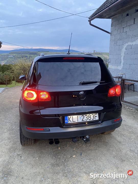 VW Tiguan 5n 2008r 4x4 14tsi ciemne szyby czarny Tiguan małopolskie Dobra